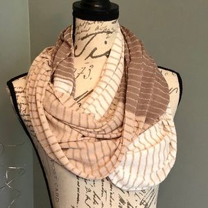 LOFT neutral color infinity scarf